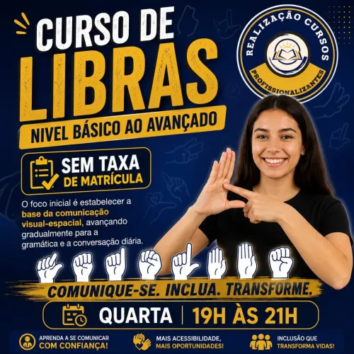 CURSO DE LIBRAS NA TAQUARA