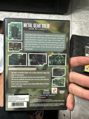 Metal gear solid2 sons of liberty play 2 original