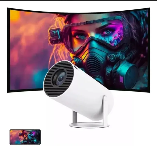 Mini Projetor 4K WiFi Bluetooth ? Copa do Mundo em Casa como Cinema! ?
