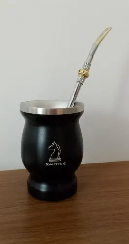 Cuia Termica Inox X-Matte com bomba de inox - Mate Chimarrão e Tererê