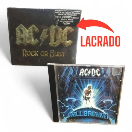 Kit 2 Cds Ac/dc - Rock Or Bust (lacrado) + Ballbreaker Original