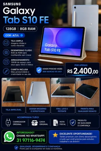 Tablet Galaxy Tab S10 FE