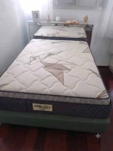 Colchão Ecoflex Ecoline 1,38x1,88cm D23 Marrom Firme Confortável com apenas 1 ano de uso