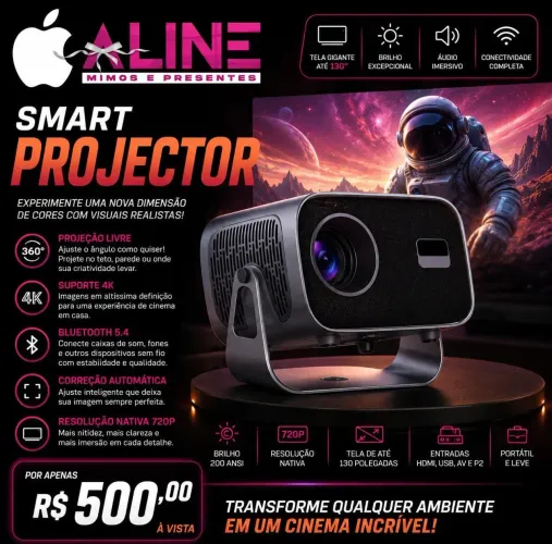 PROJETOR HY500 A GOLD