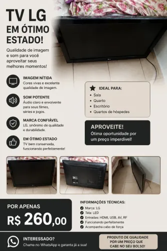 TELEVISÃO LG 43 POLEGADAS