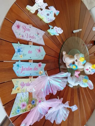 Decoração festa infantil bosque encantado, jardim das borboletas