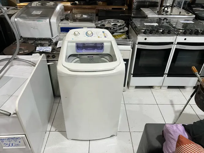 Máquina De Lavar Electrolux 8,5kg Branca Turbo Economia Com Jet&clean E Filtro Fiapos