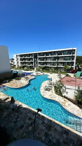 Studio 28m em muro alto com área de lazer de resort, empreendimento já rentabilizando