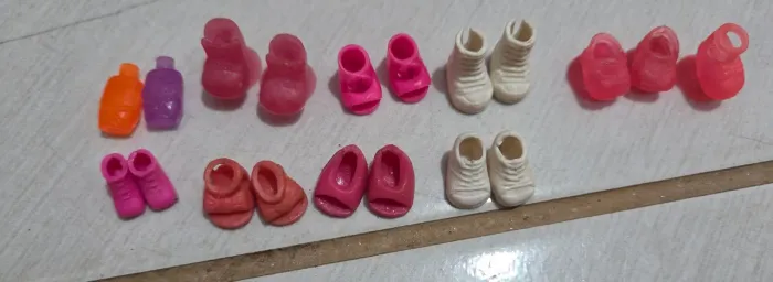 sapatos polly pocket + placas