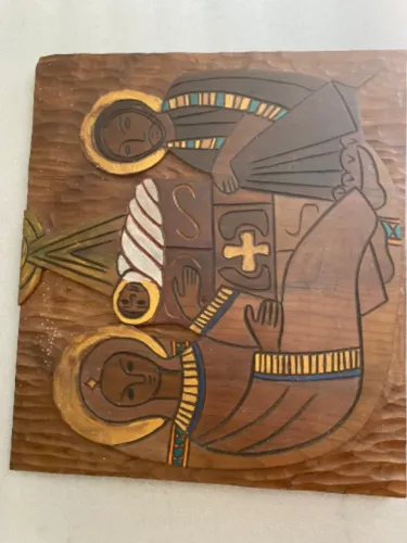 Quadro em alto relevo família Menino Jesus