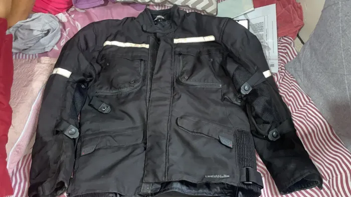 ? Jaqueta de Moto com Proteções + Protetores de Cotovelo e Costas | R$ 450