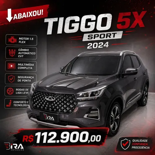 Chery Tiggo 5X Sport 1.5 Turbo Flex Aut. 2024