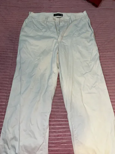calça reta gucci bege