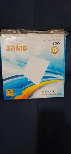 Luminária Led quadrada 25W branco frio