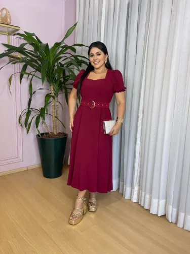 Vestidos feminino no crepe