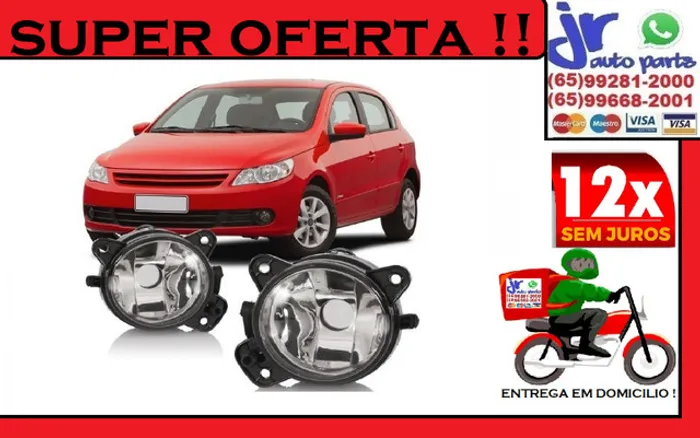 Par Farol de Milha Gol G5 2009 a 2012 Auxiliar Neblina