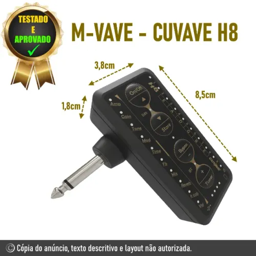 Mini Amp Processador de Efeitos H8 com Impulse Response