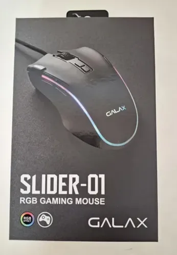 Mouse Gamer Galax Slider-01, 7200 Dpi, 8 Botões, Rgb, Preto