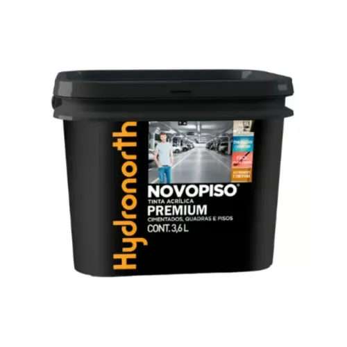 Tinta Acrilica p/piso 3,6l fosco cinza hyd