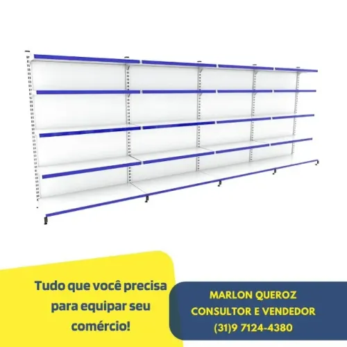 Gondola de Parede Branca Polar 30x40