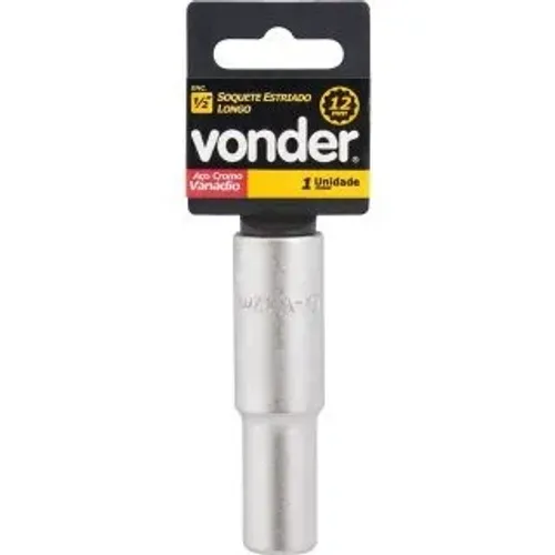 Soquete estriado longo 1/2-12mm ( Vonder )