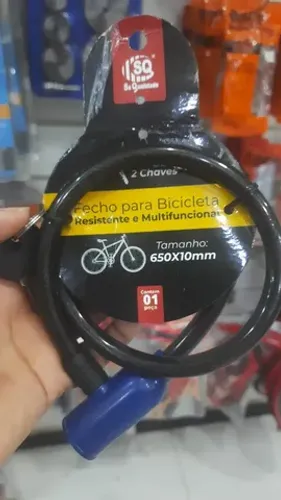 Cadeado Para Bicicleta 650x10mm