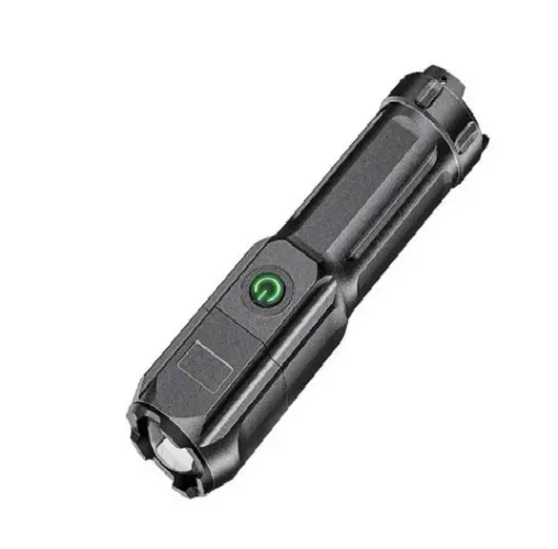 lanterna ar livre iluminação telescópica zoom forte lanterna de camping trilhas noturnas.