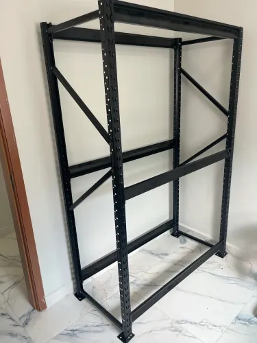 Mini porta pallet preto 200x120x60 250kg por nível