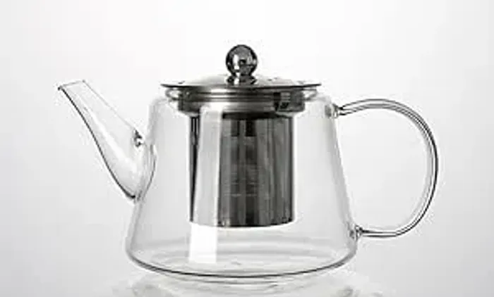 Chaleira de Vidro Borossilicato com Infusor de Chá, 750 ml