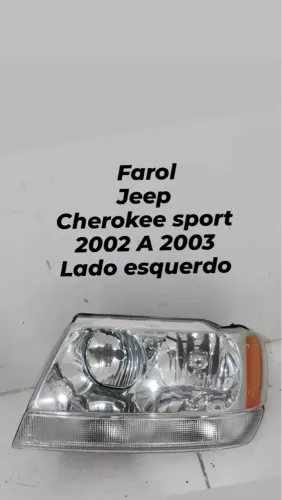 Farol Jeep Cherokee Sport 2002 a 2003 - Lado Esquerdo