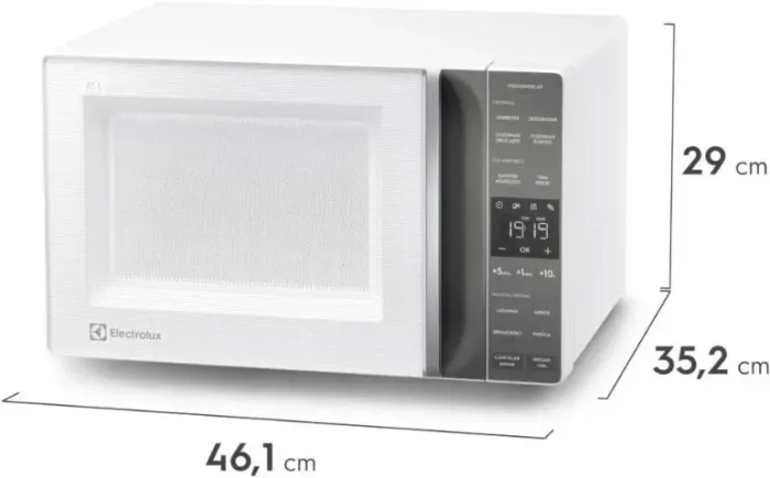 Micro-ondas Electrolux 23L Branco Efficient com Descongelamento Assistido (ME23B) 220V