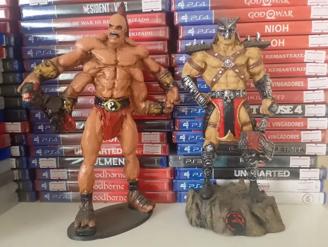 Action Figures Mortal Kombat - Goro + Shao Kahn