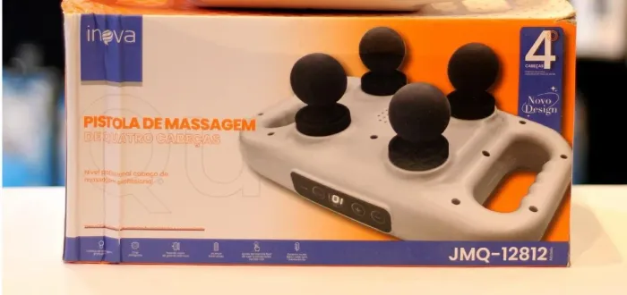Pistola massageadora de 4 cabeças Inova