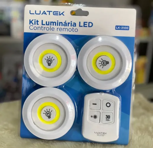 Kit Luminária LED com Controle Remoto - LUATEK