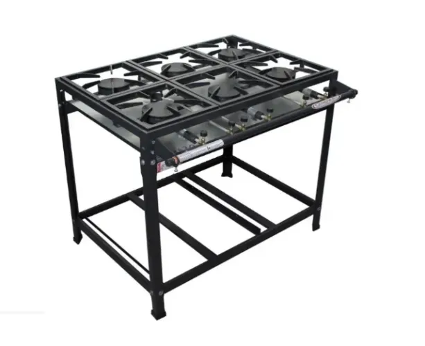 Fogão Industrial Alta Pressão 6 Bocas Itajobi