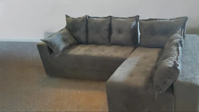 Sofá de Canto Cinza - Conforto e Estilo!