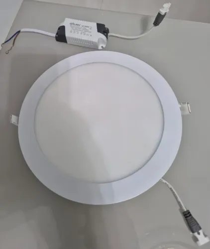 13PC PLAFON LED 18W REDONDO BRANCO DE EMBUTIR
