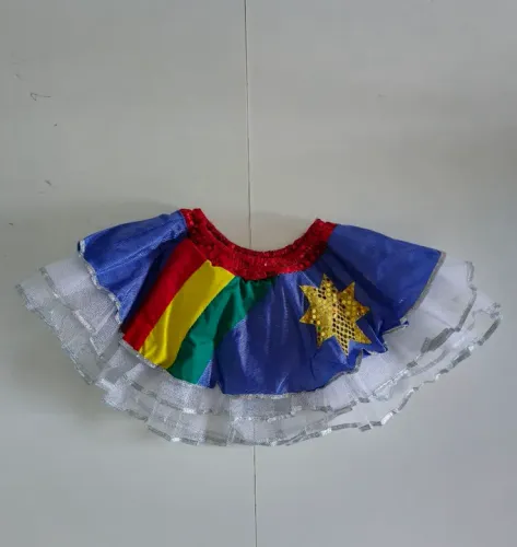 Saia Infantil de balé da bandeira de PE.