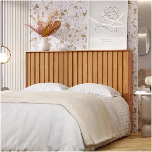 Cabeceira Queen ripada Design Moderno p65