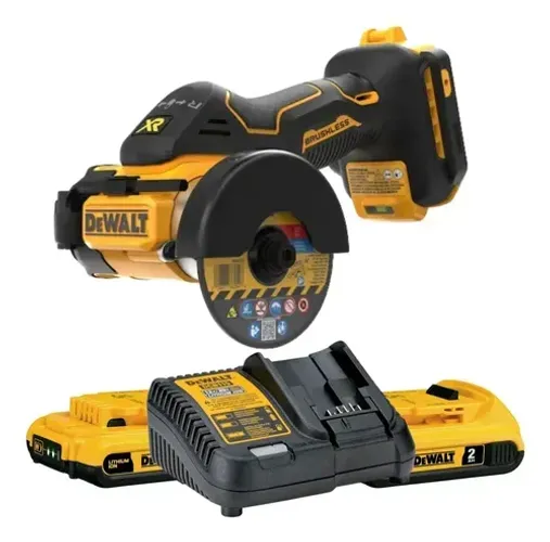 Recortadora para Acabamento com 2 Baterias 20V Max* 2Ah e Carregador DeWalt DCS438