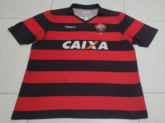 Camisa oficial Vitória Topper 118 anos caixa tam. GG