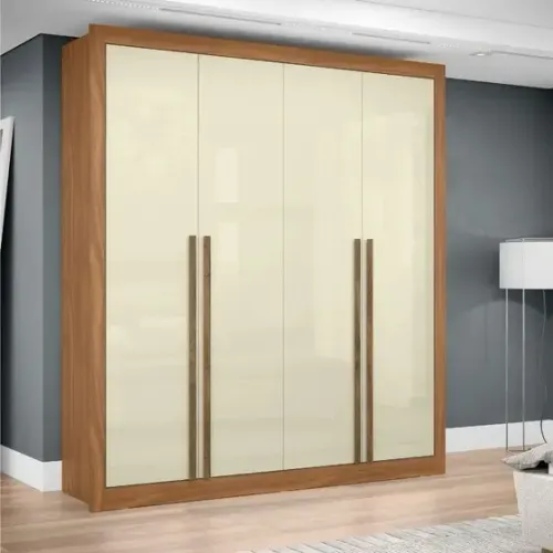 Guarda Roupa Solteiro 4 Portas 3 Gavetas Cannes - FAZEMOS ENTREGA, NOVO!