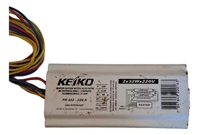 Reator Partida Rápida 2x32w 220v Keiko