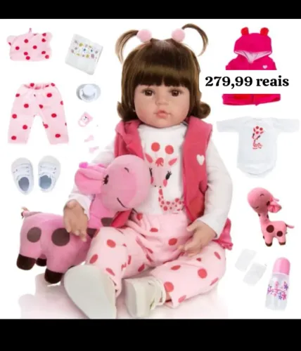Boneca Reborn Realista - aceito cartão 