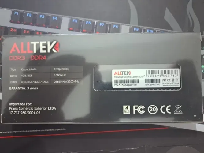 MEMORIA RAM DESKTOP 8GB DDR4 3200mhz ALLTEK