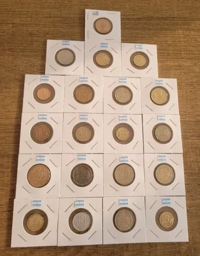 Moedas da Argentina sem repetição