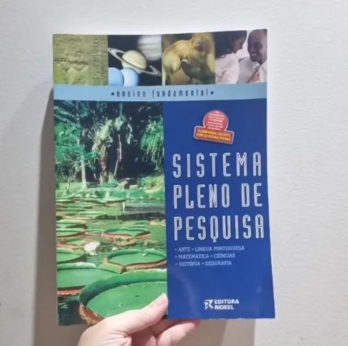 livro sistema pleno de pesquisa arte português matemática ciências História geografia