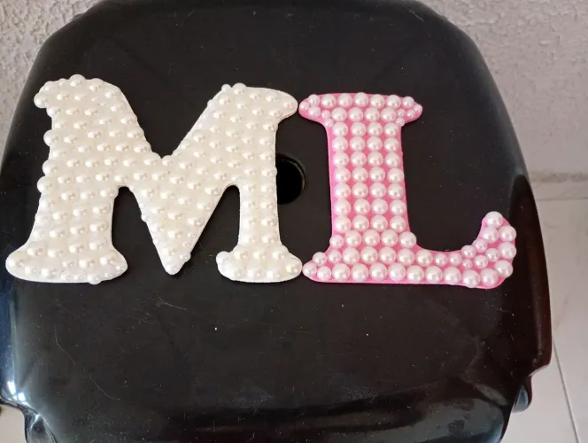 Letras Decorativas ML - Pérolas