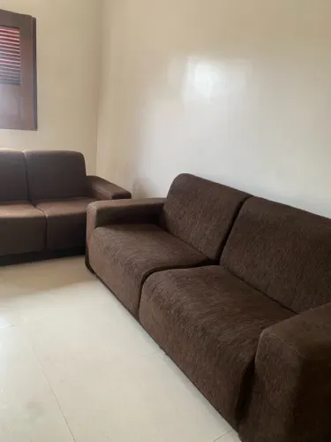 Sofá 5 Lugares Marrom - 