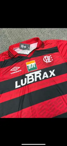 Camisa flamengo retro lubrax 1995